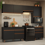 Combo de Cocina 250 cm Reims Negro 07