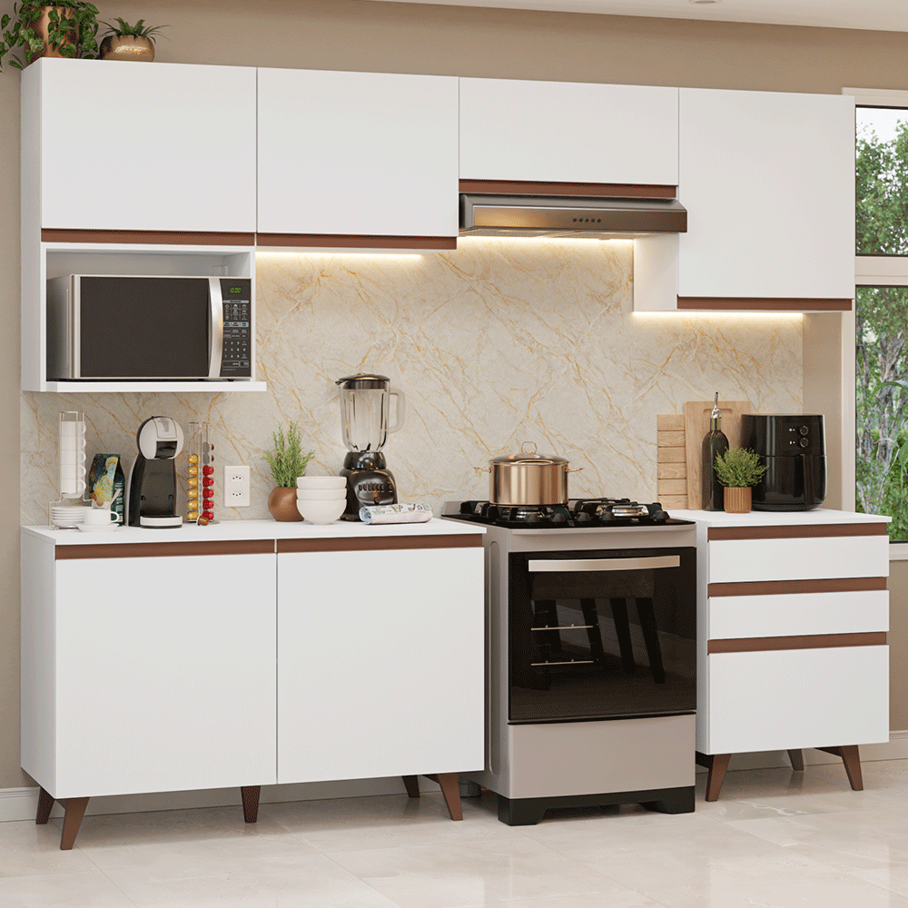 Combo de Cocina 250 cm Reims Blanco 09