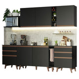Combo completo de Cocina Madesa Reims 260cm NM 06