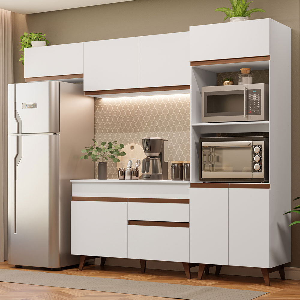 Combo completo de Cocina 260cm Blanco Reims Madesa 08