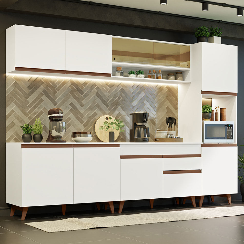 Combo Completo de Cocina 300 cm Blanco Reims Madesa 02