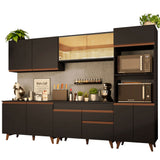 Combo completo de Cocina 310 cm Reims Negro 01