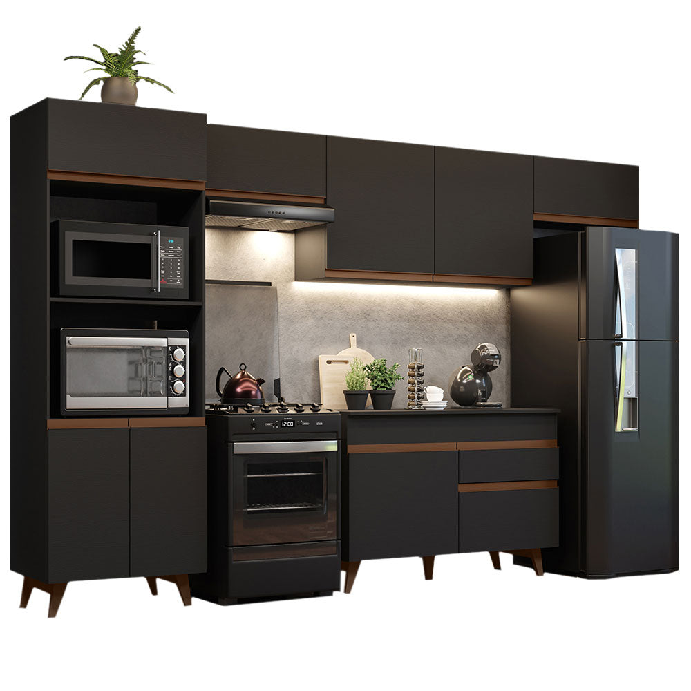 Combo completo de Cocina 330 cm Reims Negro 01