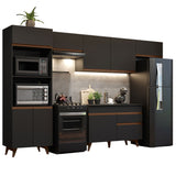 Combo completo de Cocina 330 cm Reims Negro 01