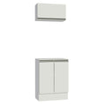 Kit Cocina 1 Abatible Smart 100% MDF 60 cm 2 Puertas (Con Mesada) Blanco Madesa