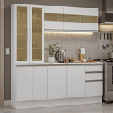 Cocina Compacta 180 cm Smart 100% MDF Blanco 03