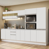 Combo Completo de Cocina 100% MDF 300 cm Blanco Smart Madesa 02