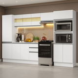 Combo completo de Cocina 100% MDF 300cm Blanco Smart Madesa 03