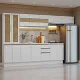 Combo Completo de Cocina 100% MDF 300 cm Blanco Smart Madesa 04