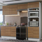 Combo Completo de Cocina 270 cm Blanco/Marrón Stella Madesa 05