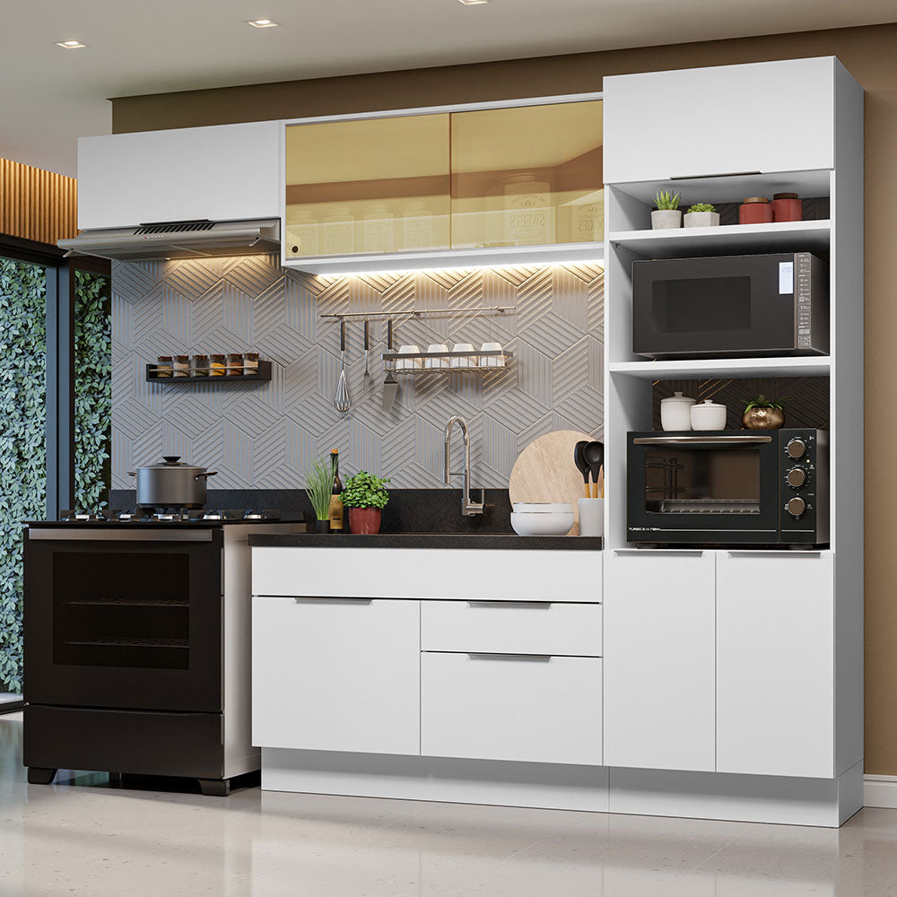 Combo Completo de Cocina 270 cm Blanco Stella Madesa 08