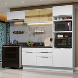 Combo Completo de Cocina 270 cm Blanco Stella Madesa 08