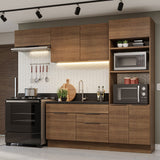 Combo Completo de Cocina 270 cm Marrón Stella Madesa 10