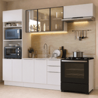 Combo completo de Cocina 270 cm Blanco Stella Madesa