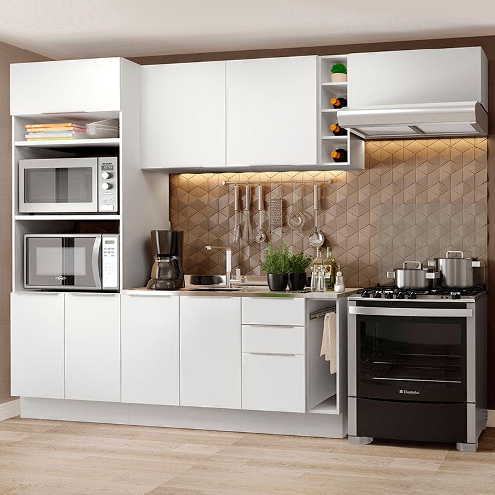 Combo Completo de Cocina 290cm Blanco Stella Madesa 02