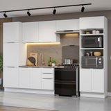 Combo Completo de Cocina 330 cm Blanco Stella Madesa 02
