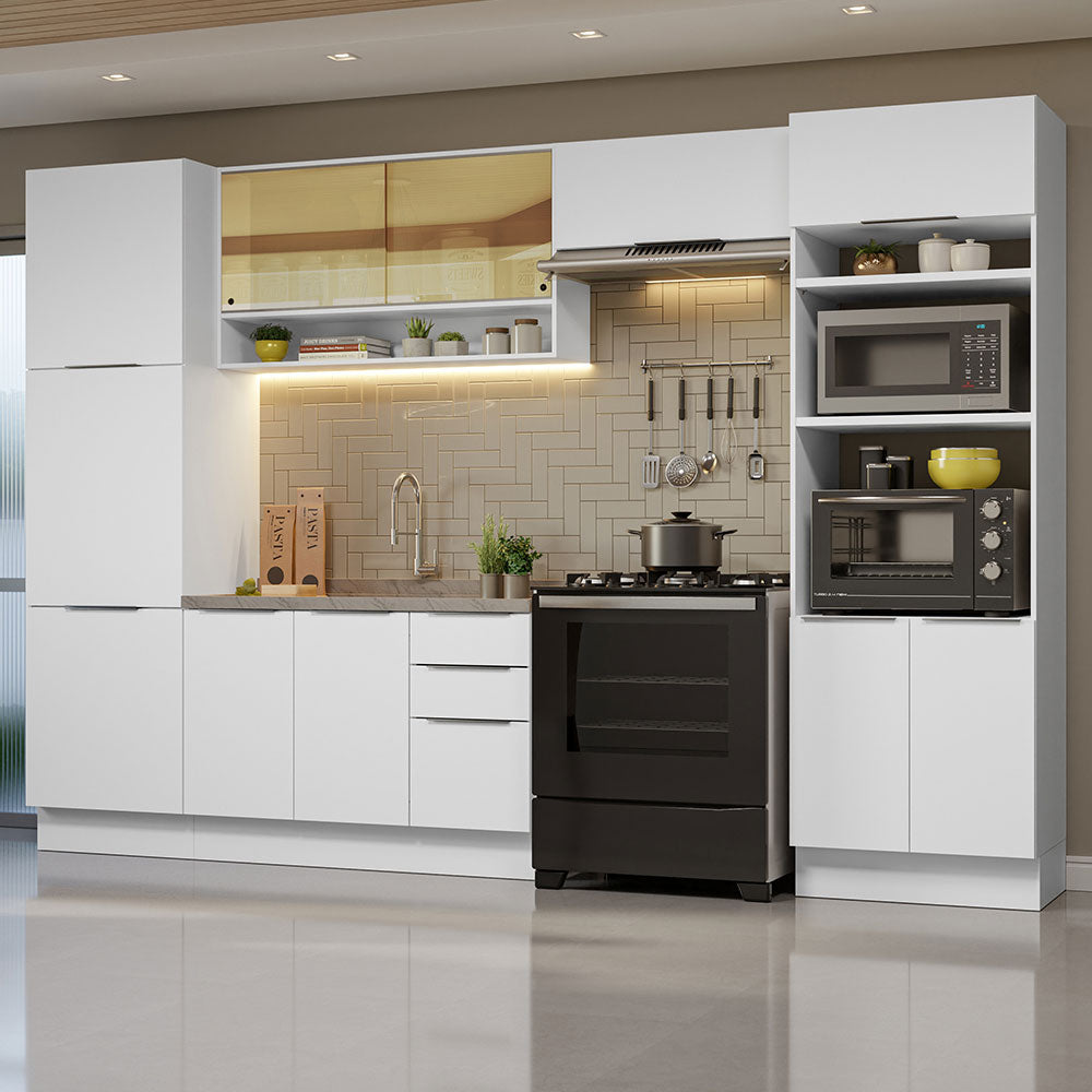 Combo Completo de Cocina 330 cm Blanco Stella Madesa 03