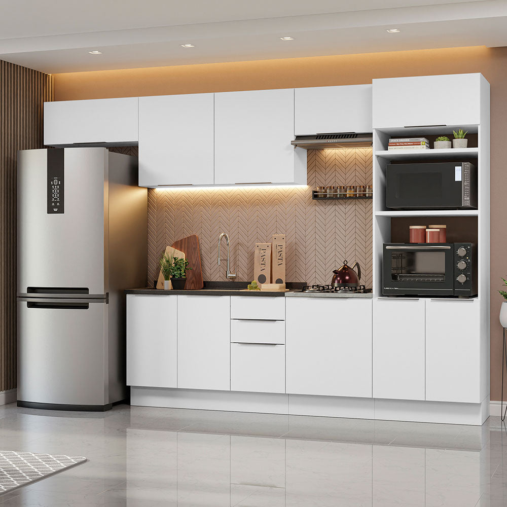 Combo Completo de Cocina 330 cm Blanco Stella Madesa 05