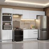 Combo Completo de Cocina 350 cm Blanco Stella Madesa 01