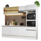 Combo completo de Cocina 240cm Blanco Diamante 06