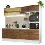 Combo completo de Cocina 240cm Blanco/Marrón Diamante 06