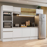 Combo completo de Cocina 300cm Blanco Diamante Madesa 02