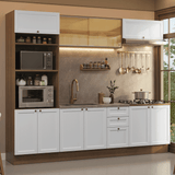 Combo de Cocina 270 cm Vik Marrón/Blanco 02