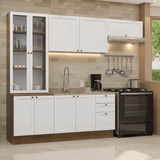 Combo completo de Cocina 270 cm Marrón/Blanco Vik Madesa 05
