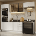 Combo completo de Cocina 270 cm Blanco Vik Madesa