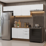 Combo de Cocina 280 cm Vik Marrón/Blanco 01