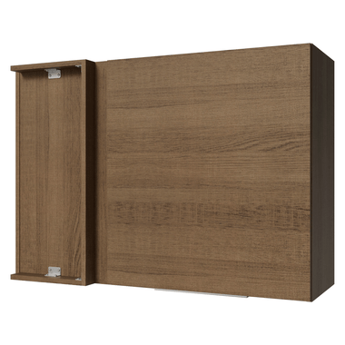 Alacena Esquinera para Dormitorio 1 Puerta Marrón Neo Madesa