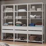 Placard Modulado 210 cm 6 Cajones Valencia Blanco