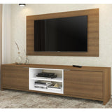 Rack para TV Madesa Metz con Panel de TV hasta 55 Pulgadas Marrón/Blanco/Marrón