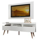 Rack para TV Madesa Londres con Panel de TV hasta 55 Pulgadas Blanco