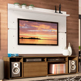 Rack Madesa Cancun con Panel para TV hasta 65 Pulgadas Marrón/Blanco