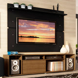 Rack Madesa Cancun con Panel para TV hasta 65 Pulgadas Marrón/Negro