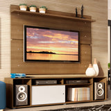 Rack Madesa Cancun con Panel para TV hasta 65 Pulgadas Marrón/Blanco