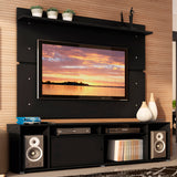 Rack Madesa Cancun con Panel para TV hasta 65 Pulgadas Negro