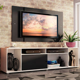 Rack Madesa Cancun con Panel para TV hasta 58 Pulgadas Blanco/Negro
