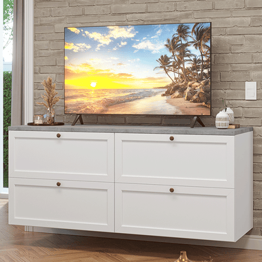 Rack para TV hasta 70 Pulgadas 160 cm 4 Cajones Blanco Vik Madesa