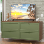 Rack para TV hasta 70 Pulgadas 160 cm 4 Cajones Marrón/Verde Vik Madesa