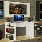 Escritorio Gamer Madesa 9409 e Panel para TV hasta 50 Pulgadas Blanco