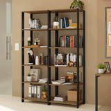 Estante Multiuso para Oficina 118cm Marrón/Negro Madesa