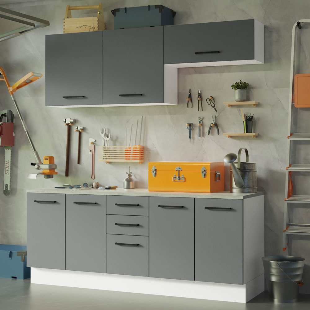 Kit Mueble para Garaje Multiuso Madesa Agata 200cm MG