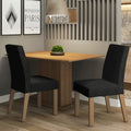 Juego de Comedor 2 Sillas Marrón/Oxford Manu Madesa