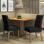 Juego de Comedor 2 Sillas Marrón/Oxford Tainá Madesa