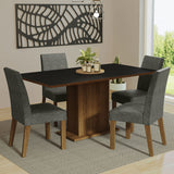 Juego de Comedor con Mesa y 4 Sillas Madesa Keila MCP
