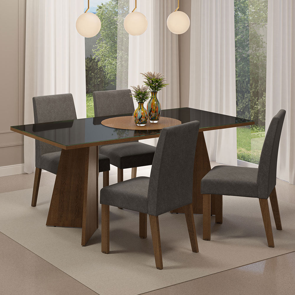 Mesa de Comedor con Mesa y 4 Sillas Taylor Madesa MN