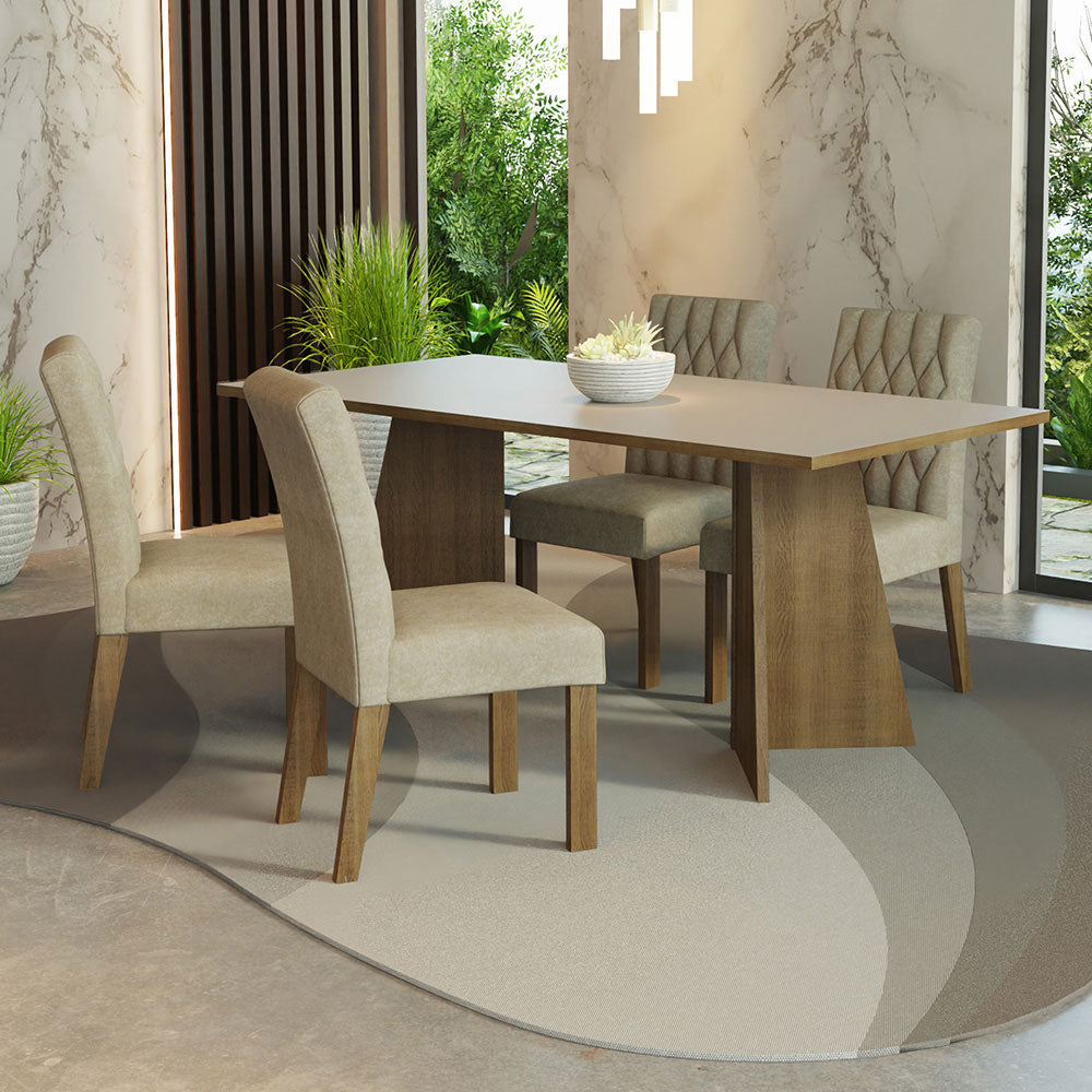 Mesa de Comedor con Mesa y 4 Sillas Ruby Madesa MC
