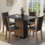 Juego de Comedor con Mesa y 4 Sillas Madesa Martina NM
